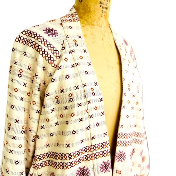 NWT Madewell Jacket Open front Bohemian Size S 100% cotton side pockets - Picture 5 of 11